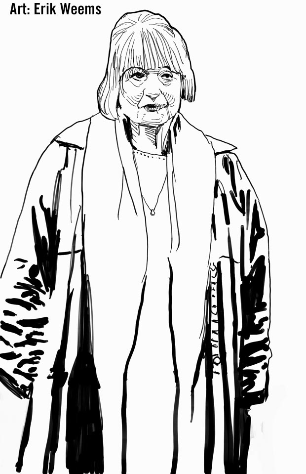 Lady in coat - ERIK WEEMS ART