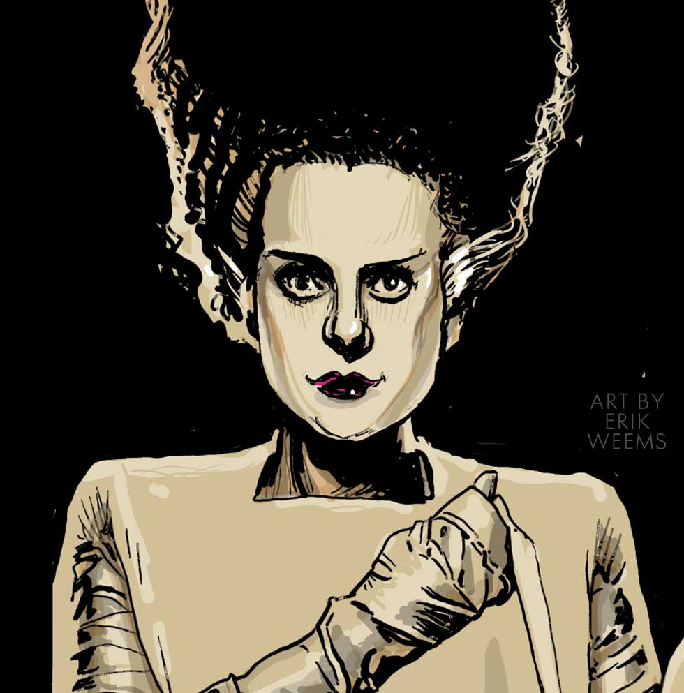 The Bride of Frankenstein - Elsa - art by Erik Weems