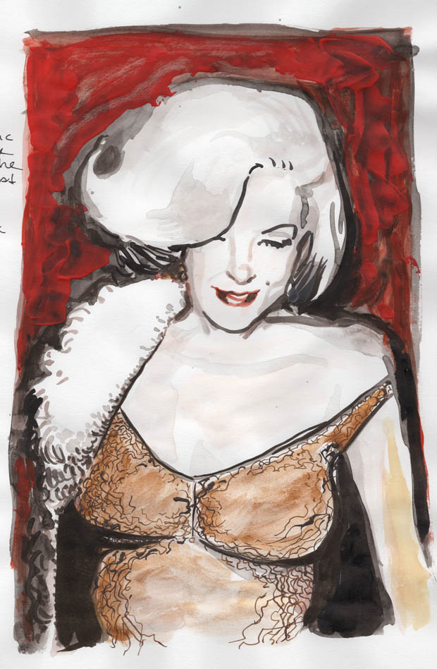 Marilyn Monroe Ink and Red