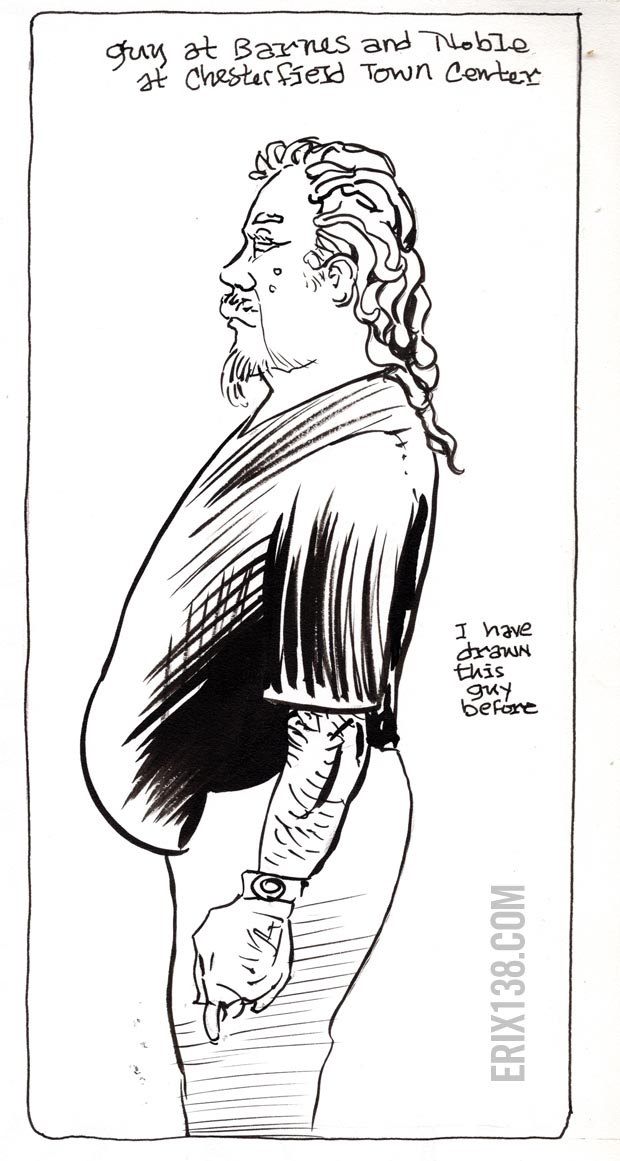 Barnes and Noble Guy I have drawn before 2012 SB110