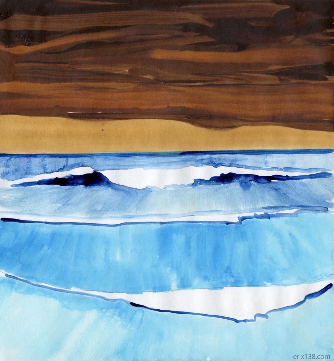 Seascape Ink Wash SB210